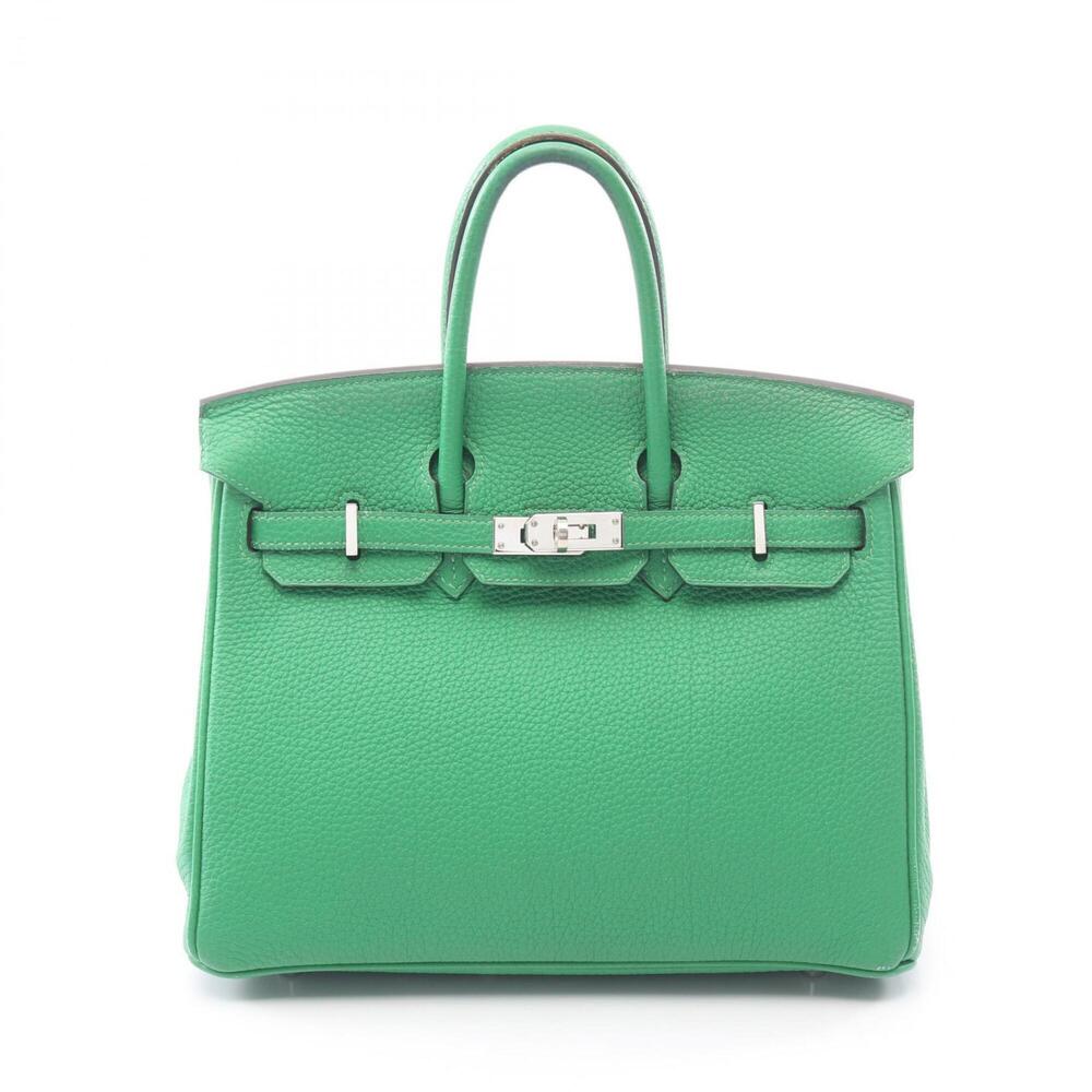 Hermes Birkin 25 Handbag, Leather, Togo Women's, Green